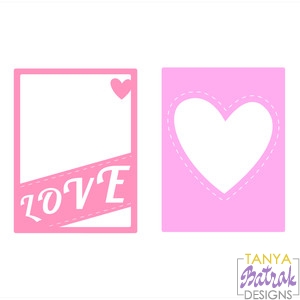 Love Journaling Cards svg cut file