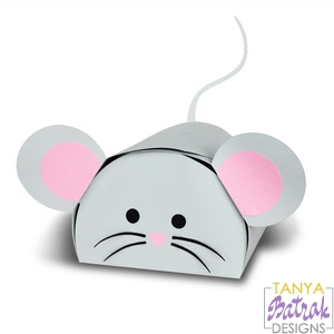 Mouse Easter Treat Box svg cut file
