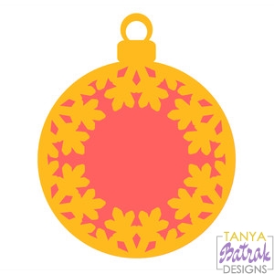 Ornament on the Christmas Ball svg cut file
