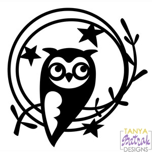 Owl Silhouette svg cut file