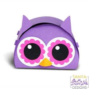 Owl Treat Box svg cut file