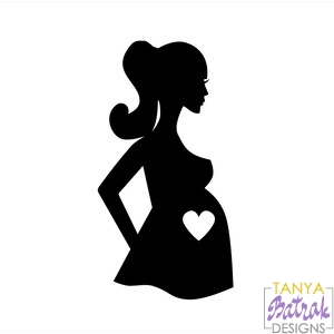 Download Pregnant Girl svg cut file for Silhouette, Sizzix, Sure ...