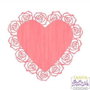 Rose Heart Doily