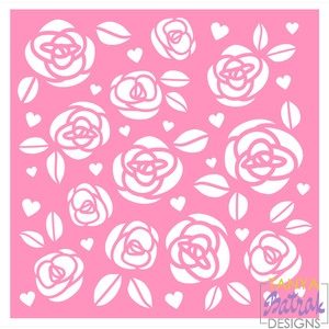 Roses Background/Stecil
