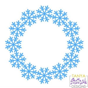 Download Snowflake Wreath svg file