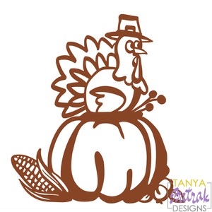 Download Thanksgiving Turkey svg cut file for Silhouette, Sizzix ...