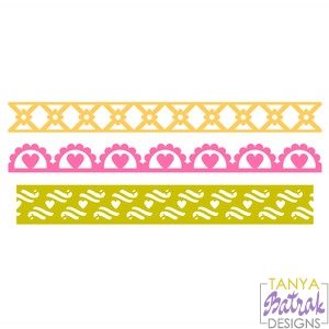 Download Three Borders Set svg cut file for Silhouette, Sizzix ...
