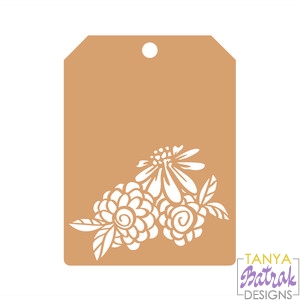 Download Three Flowers Tag Svg File