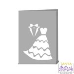 Wedding Card svg cut file