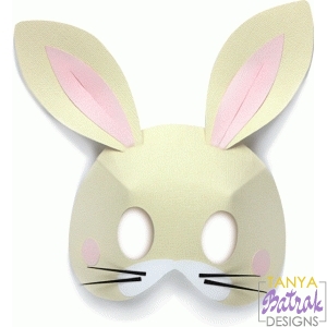 Download 3d Bunny Mask Svg File