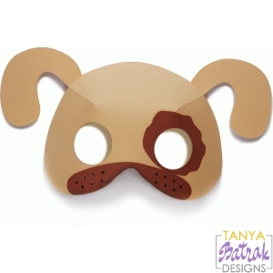 Download 3D Puppy Mask svg cut file for Silhouette, Sizzix, Sure ...