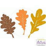 Autumn Leaves 3 designs svg cut file