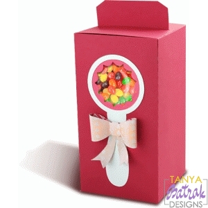 Download Box With Baby Rattle svg cut file for Silhouette, Sizzix, Sure Cuts A Lot, Cricut