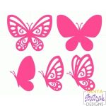 Butterflies Set Design Type 2