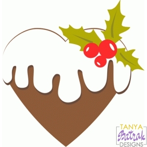Christmas Heart Shaped Cookie svg cut file