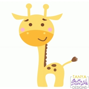 Cute Giraffe svg cut file