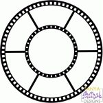 Film Circle Frame svg cut file