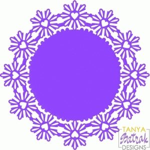 Flower Doily with Harts