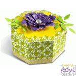 Gift Box With A Flower svg cut file