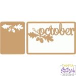 Journaling Cards - October svg cut file