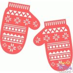 Knitted Mittens svg cut file
