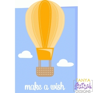 Make A Wish Card svg cut file