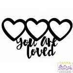 Photo Frame You Are Loved svg cut file