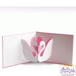 Pop Up Card With A Swan