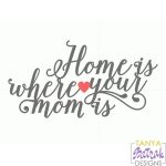 Title About Mom svg cut file