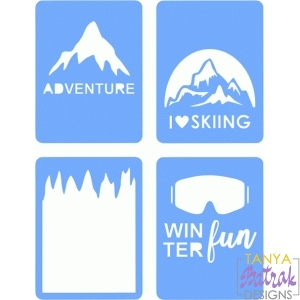 Winture Adventure Cards svg cut file