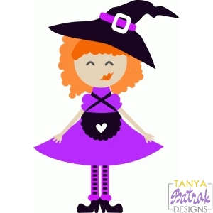 Witch Girl svg cut file