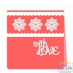 With Love Card svg cut file