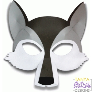 Wolf Mask svg cut file