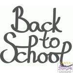 Back To School Title svg cut file