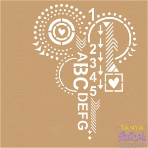Background/Stencil ABCD123