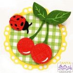 Cherries And Ladybug svg cut file