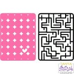 Dots And Maze Cards svg cut file