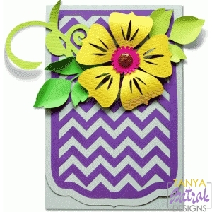 Folded Card With Flower