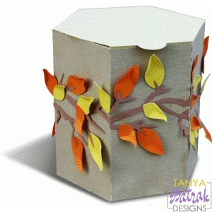 Hexagon Box With A Branch