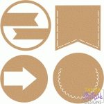 Labels And Round Bookmark svg cut file