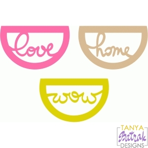 Labels Love Home Wow