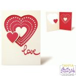 Love Card SVG svg cut file