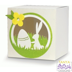 Download Rabbit Easter Box svg file