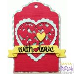 With Love Tag svg cut file