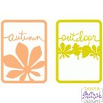 Autumn Outdoor Cards svg cut file