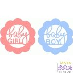 Baby Girl & Baby Boy svg cut file