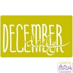 December Daily svg cut file