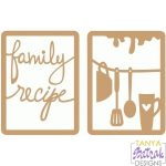 Family Recipe Cards svg cut file