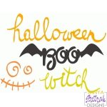 Halloween Lettering and Smiley svg cut file