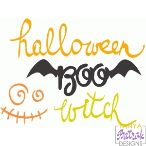 Halloween Lettering and Smiley